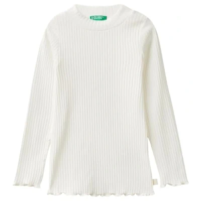 Image of United Colors of Benetton T Shirt M/L 3F1AG200S Short Sleeve Shirt, Bianco