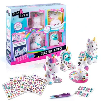 Image of Canal Toys Tiere OFG 177 Creative Hobbies Style for Ever Llama Unicorn, Deco DIY x 4