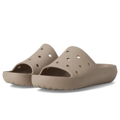 Image of Crocs Classic Slide Unisex Pool slides, Women&#039;s, Size: M7/W8, Taupe Synthetics