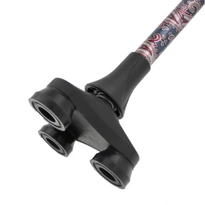 Image of Lifeswonderful Large Based Walking Stick Cane Tip Foot with 360 Degree Pivoting Head for Stability 19mm (3/4&quot;)