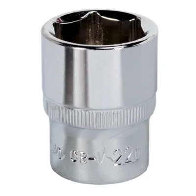 Image of Sealey Premier WallDrive® Socket 22mm 1/2&quot;Sq Drive Fully Polished