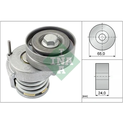 Image of 03C145299C, 03C145299Q, 1J0145299 Tensioner Lever, V ribbed belt INA 534 0065 10 65mm 24mm VOLKSWAGEN: Polo IV Hatchback, Touran I, Hatchback