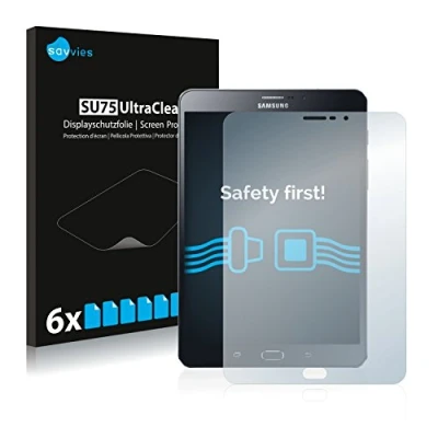 Image of Savvies 6 Pack Screen Protector compatible with Samsung Galaxy Tab S2 8.0 LTE Protection Film Clear