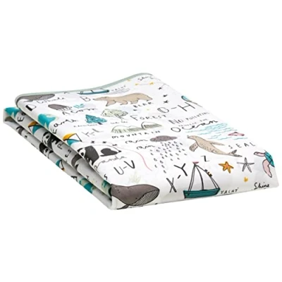 Image of Mamas &amp; Papas Splash Mat for Highchairs, Practical and Wipe Clean to Catch Dinner Time Spills, Happy Planet
