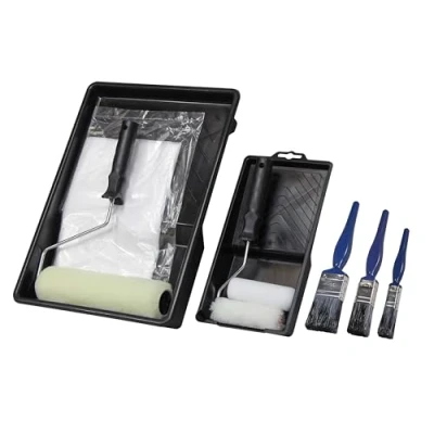 Image of Faithfull FAIRKIT11PC 11 Piece Decorating Kit. Including Trays, Rollers and Dust Sheet