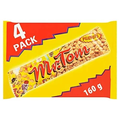 Image of 4 Pack Mr Tom Peanut Bar 40g (4 Pack)