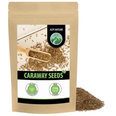Image of caraway seeds whole (250g, 8.8 oz), 100% natural, without additives, vegan