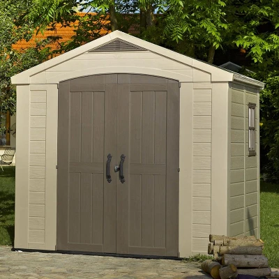 Image of 8&#039; x 6&#039; Keter Factor Plastic Garden Shed (2.57m 1.82m)
