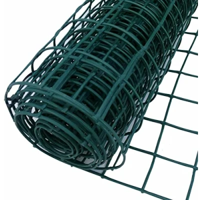 Image of PVC Coated Wire Mesh Fencing 10M x 0.9M Height Green Galvanised Garden Fence (0.9M (Mesh 13mm))