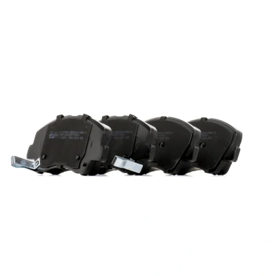 Image of 58101C7A00, 58101C7A10, 58101C7A50, 58101C7A51, 58101C8A00 Brake pad set FEBI BILSTEIN 116280 Front Axle with acoustic wear warning KIA: RIO 3