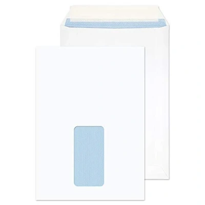 Image of Blake Purely Everyday C5 229 x 162 mm 100 gsm Pocket Peel &amp; Seal Window Envelopes (23084) White Pack of 500