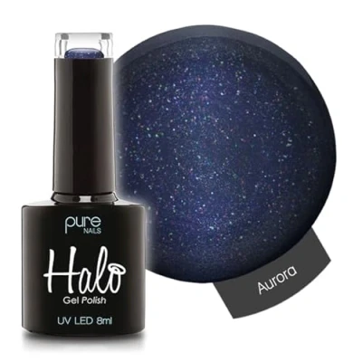 Image of Halo Gel Polish 8ml Aurora. UV/LED Nail Polish, Long Lasting &amp; Easy To Apply. Soak Off Art Colours For Manicure Pedicure. Professional Home Use.