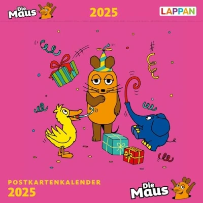 Image of der Kalender mit Maus Postkartenkalender 2025: 53 Postkarten zum Sammeln und Verschicken Für kleine große Fans