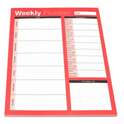 Image of Weekly Desk Planner and Things to Do, a4
