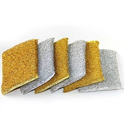 Image of 6 Pieces Metallic Scouring Pads Specially Designed for Non stick Pans &amp; Cookware