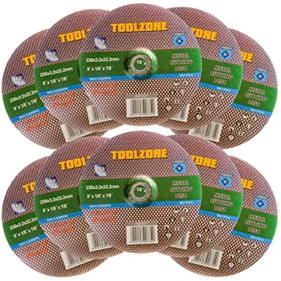 Image of 10x 230mm/9&quot; Metal Cutting Discs 22.2mm Bore Angle Grind Wheels