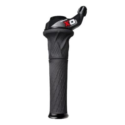 Image of Sram MTB X0 2 Speed Front Grip Shift Shifter Includes Lock On Red