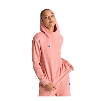 Image of Arena Women&#039;s Icons Hoodie Team Sweat Shirt, Triple Powder Pink, S TMHOOD