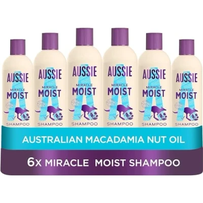 Image of Aussie Miracle Moist Shampoo 300 ml Pack of 6