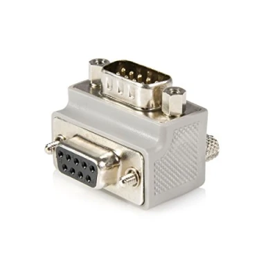 Image of StarTech.com Right Angle DB9 to Serial Cable adapter Type 1 M/F DB 9 (M) (F) (GC99MFRA1)