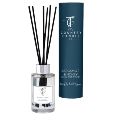 Image of The Country Candle Co. Bergamot &amp; Honey Pastel 100ml Reed Diffuser