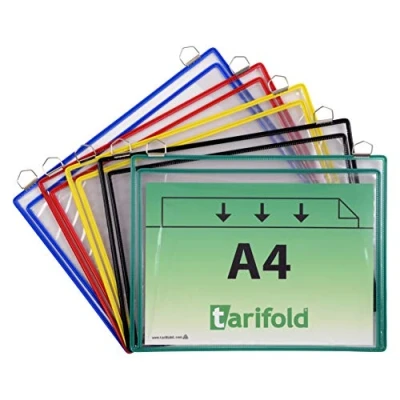 Image of Tarifold A4 Hanging Wallet Folder Assorted Colours (Pack of 5)