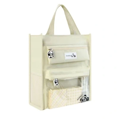 Image of Oaygat A4 Document Organizer Bag File Tote Carrier Waterproof Zip Storage with Handle Personalised School Book Reading Homework Holde Roomy for Student Office Supplies