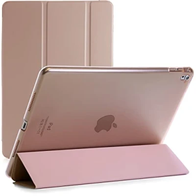 Image of Smart Magnetic Stand Case For Only Apple iPad Pro 9.7 Released 2016 Model Numbers A1673, A1674, A1675 (Rose Gold)
