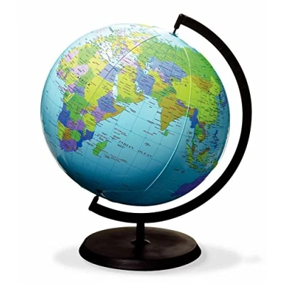 Image of ETA hand2mind Inflatable World Globe with Stand