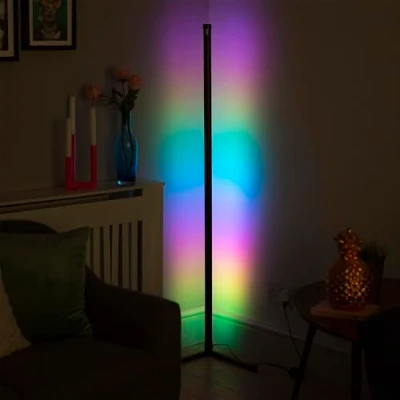Image of RED5 Corner Floor Lamp Sound Reactive Colour Changing LED with Remote Control