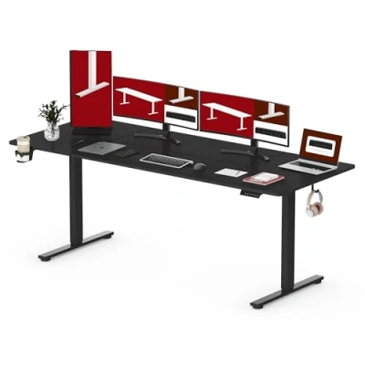 Image of SANODESK 200 * 80 Electric Standing Desk Height Adjustable Sit Stand Up for Home Office