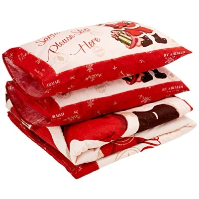 Image of Catherine Lansfield Retro Santa Easy Care Double Duvet Set Multi
