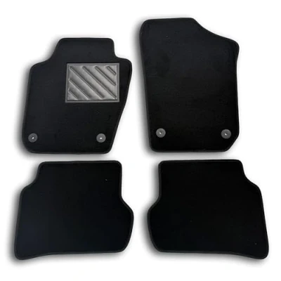 Image of Seat Ibiza 6J 2008 2017 Fix Round Tailored Floor Mats Non Slip PVC Heel Pad Fixing
