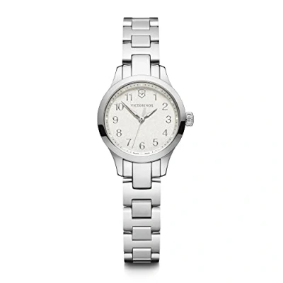 Image of Victorinox Women’s Watch Alliance XS Ø 28 mm, Swiss Made, Analogue Quartz, Water Resistant up to 100 m, Sapphire Glass, Stainless Steel Strap, White/Silver