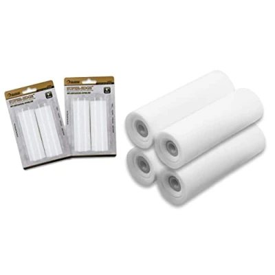 Image of ROLLINGDOG 4&quot; (100mm) Mini Foam Small Paint Roller Covers High Density Gloss Concave Sleeves for Painting on Smooth Surfaces(Pack of 4)