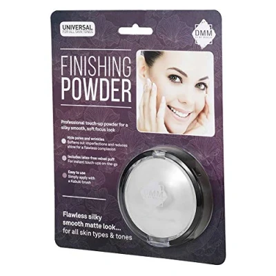 Image of DMM Finishing Setting Pressed Face Powder Makeup Smooth Matte Finish with Puff