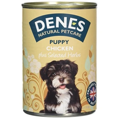 Image of Denes Complete Wet Puppy Food Chicken, 12 x 400 g