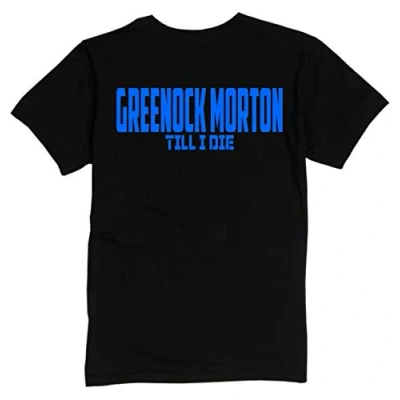 Image of Greenock Morton Home of Fooball Premium Mens TEE Shirt Medium Black