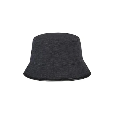 Image of Coach Women&#039;s Signature C Jacquard Bucket Hat, Stone 1941 Saddle, One Size