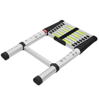 Image of Aluminium Folding Telescopic Ladder Step Multi Purpose Extendable 2.6M Durable Extension 5 Year Warranty