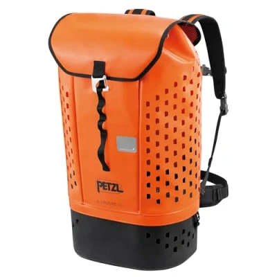 Image of PETZL, Alcanadre Guide 45, Bag, Orange/Black, 45 L, Unisex Adult