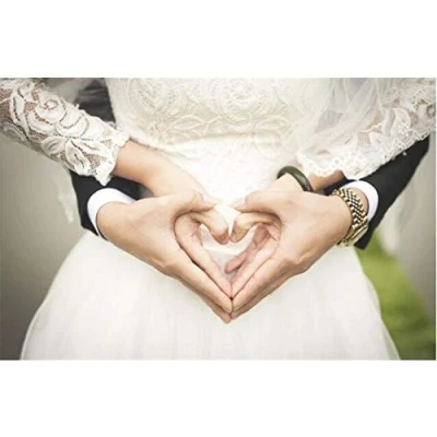 Image of DIY 5D Diamond Painting by Number Kits for Adults Love Wedding Full Crystal Rhinestone Embroidery Cross Stitch Arts Crafts Home Wall Decor Gift 30x40cm/12x16inch