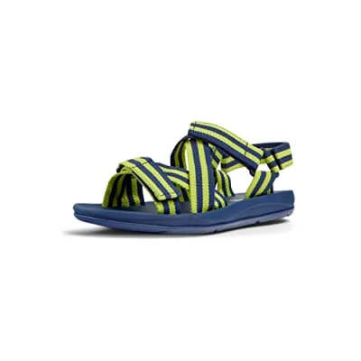 Image of Camper Match Walking sandals Blau gelb, Men&#039;s, Size: 11, gelb Textile