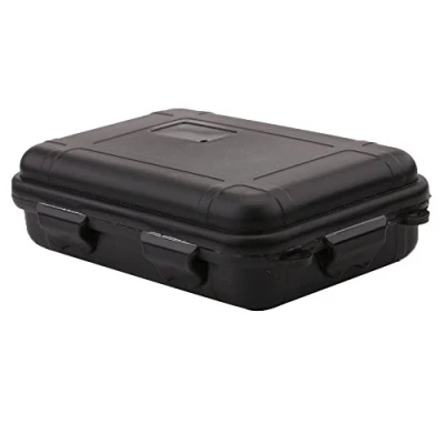 Image of VGEBY Storage Box Tool Waterproof Shockproof Plastic Pressure Resistant Outdoor (Color : Black, Size L)