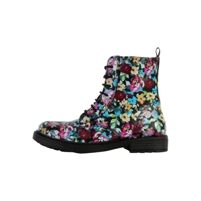 Image of Geox J Eclair Girl D Ankle Boot, Black Multicolor A, 6 UK