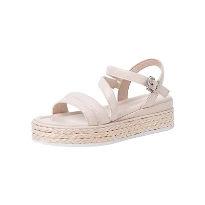 Image of MARCO TOZZI Women&#039; 2 28702 20 Wedge Sandal, Powder Pink, 8 UK