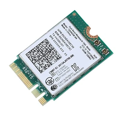 Image of ASHATA NGFF M.2 WIFI Card, Dual Band For Intel 7260NGW AN Wireless Card 2.4G/5G Bluetooth 4.0 Network