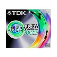 Image of TDK 1 x CD RW 700 MB ( 80min ) storage media