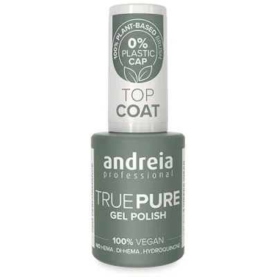 Image of Andreia Professional Hema Free Gel Polish TRUE PURE 21 and 100% Vegan for Sensitive Nails Semi Permanent UV LED Soak Off Nail Varnish Top Coat 10.5ml