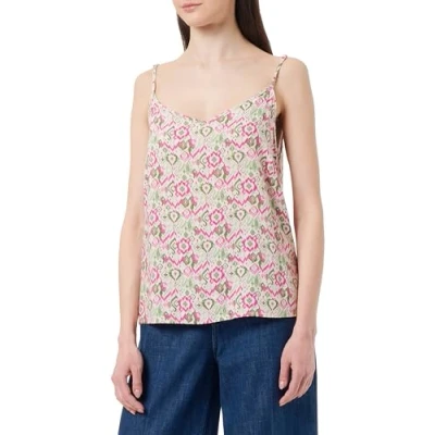 Image of ONLY Women&#039;s Onlnova Life Paris Singlet Ptm Top, Honeysuckle/AOP:483 Ebba, 14